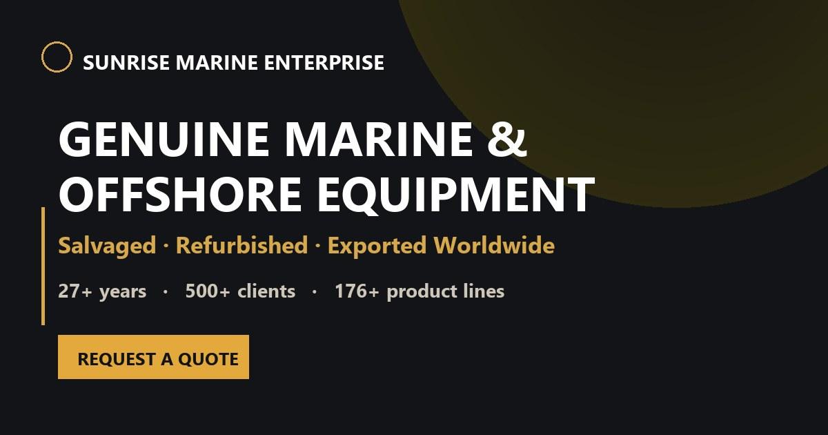 Refurbished marine equipment in stock