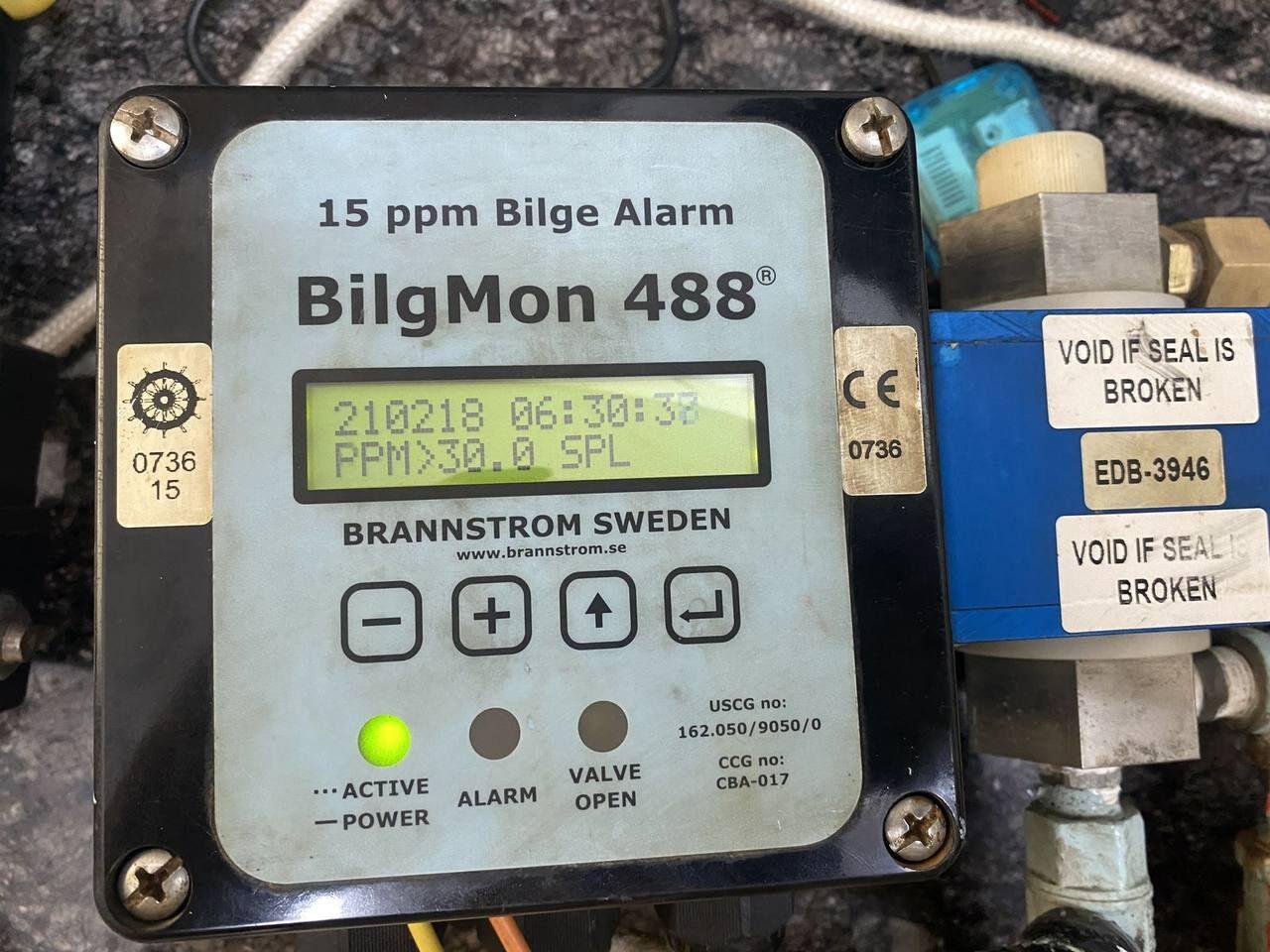 Brannstrom 15 PPM Bilge Alarm Brannstrom — refurbished automation & control systems