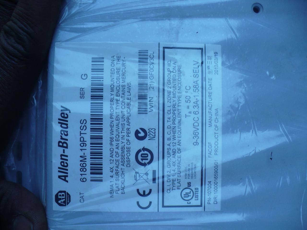 Allen-Bradley Allen Bradley ALBR6186M19PTSS SER G — refurbished automation & control systems thumbnail 3