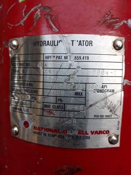 Hydraulic Actutator — refurbished oilfield, rig & drill-ship machinery thumbnail 2