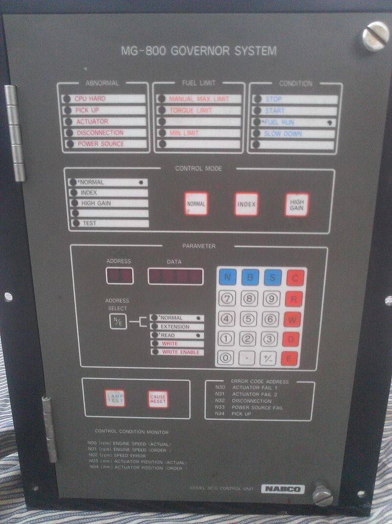 Nabco NABCO MG800 Governer Systems — refurbished automation & control systems