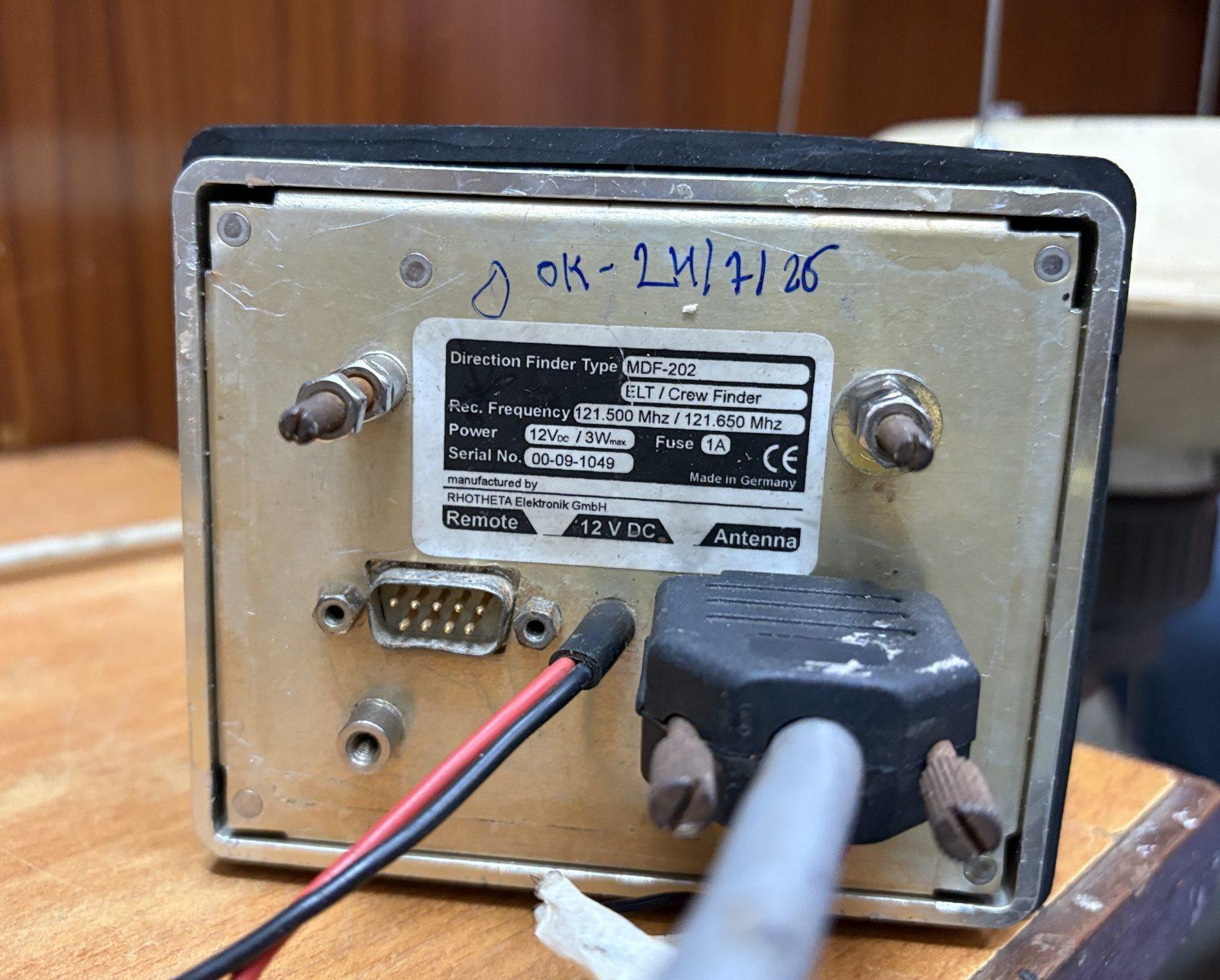 RHOTHETA Elecktronik GmbH Direction Finder MDF-202 — refurbished bridge & navigation equipment