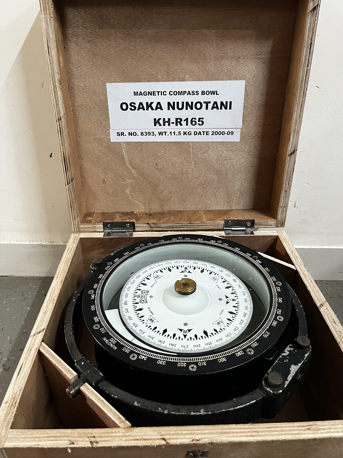 Osaka Nunotani KN-R165 Sr. 8393 Dt. 2000-09 | Sunrise Marine